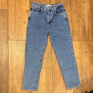 zara medium wash jeans